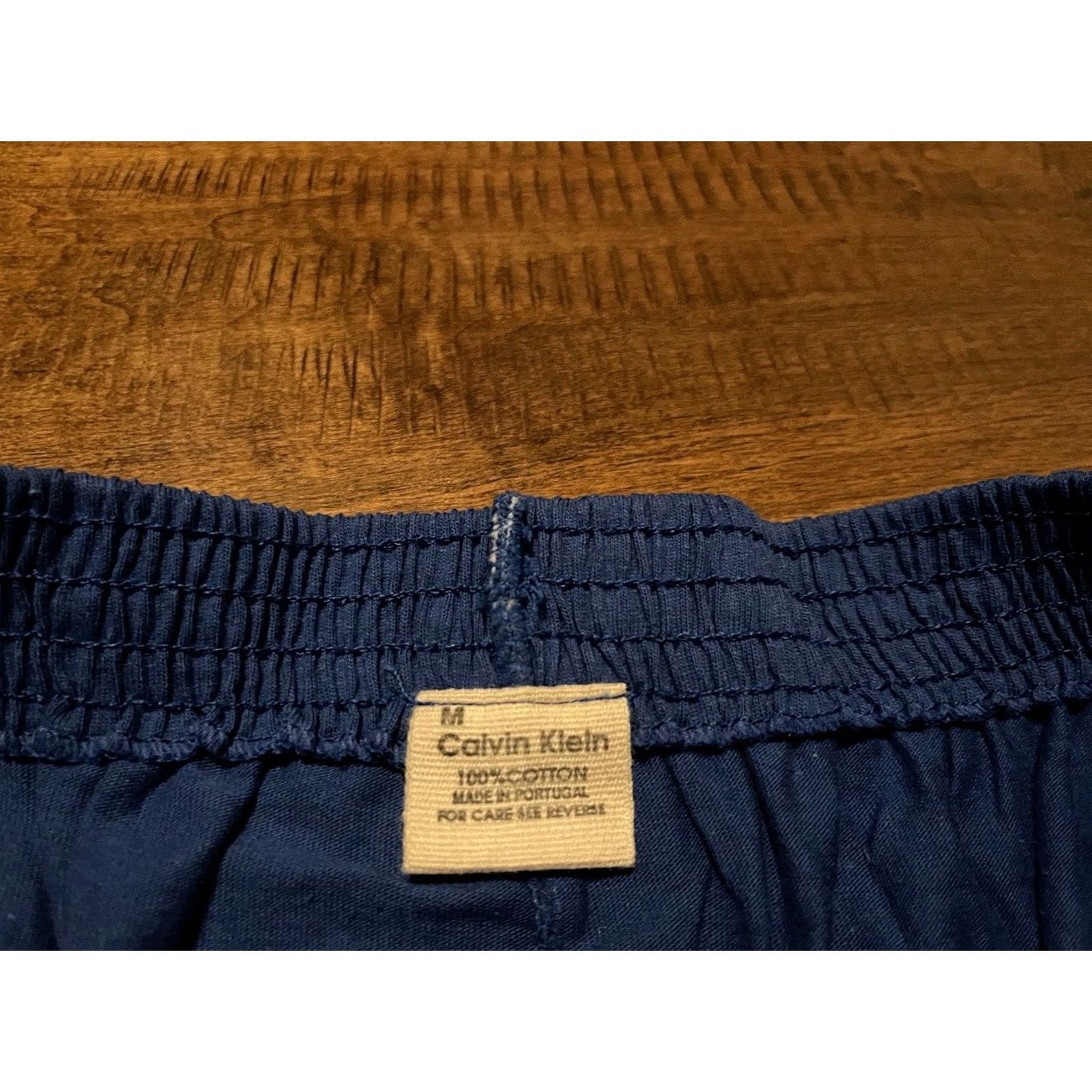 Calvin Klein VINTAGE Calvin Klein Blue Cotton Gym Sweat Shorts Mens Medium M Portugal Size US 31 - 3 Thumbnail