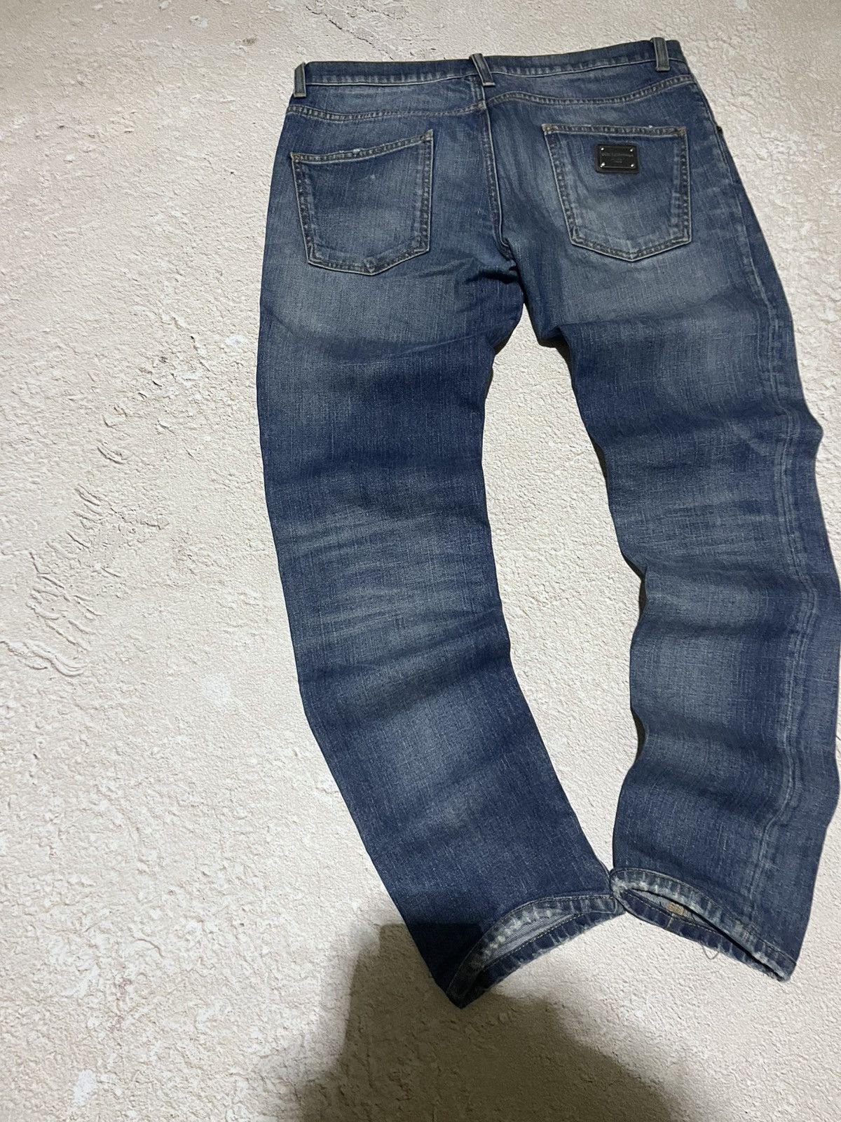 Dolce & Gabbana Dolce & Gabbana Archive Faded Blue Denim Jeans Y2K Size US 33 - 3 Thumbnail
