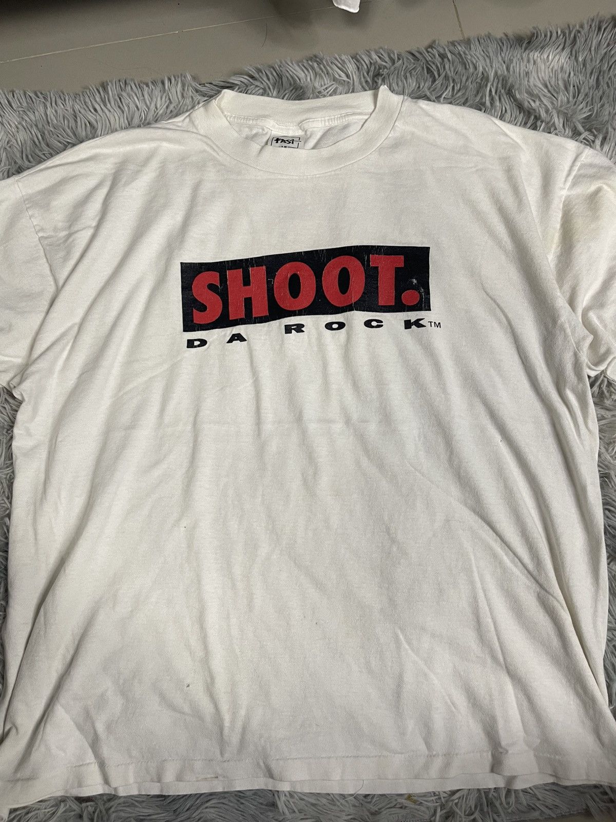 Vintage RARE 90s Da Rock Zone Shoot Streetwear Graphic Tee Size US XL / EU 56 / 4 - 3 Thumbnail