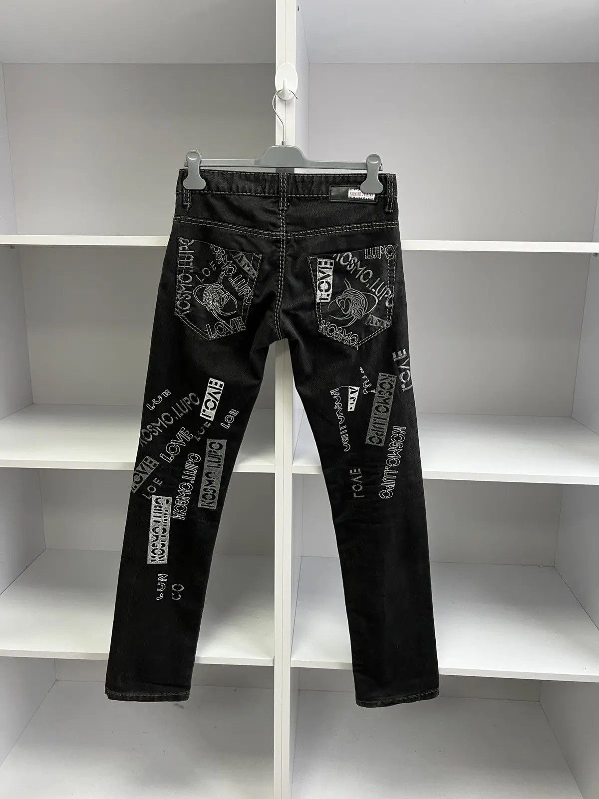 Japanese Brand × Vintage Vintage Kosmolupo Y2K Japanese Style Archival Black Pants Size US 30 / EU 46 - 11 Thumbnail