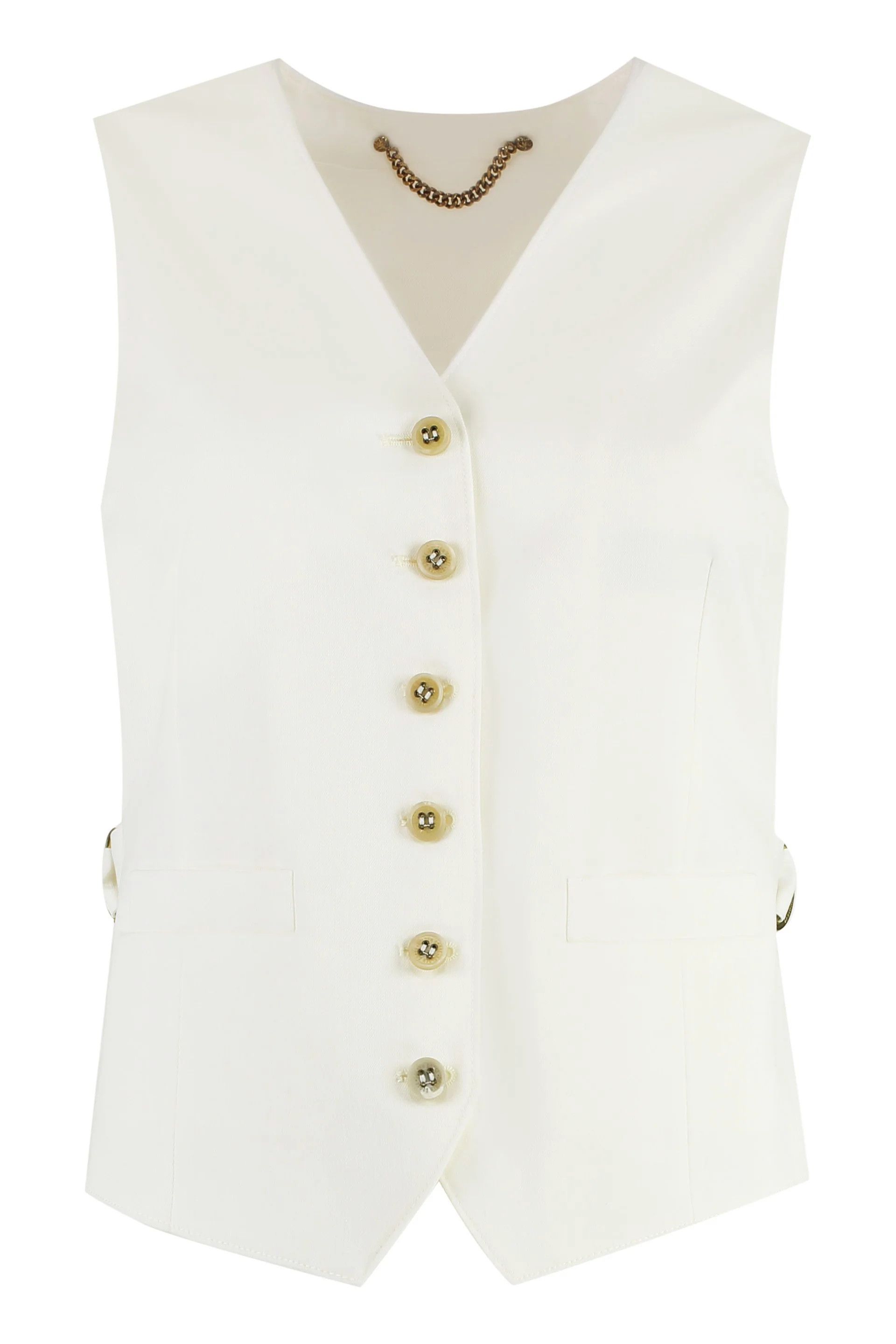 Golden Goose o1y0825 Vest in White Size M / US 6-8 / IT 42-44 - 1 Thumbnail