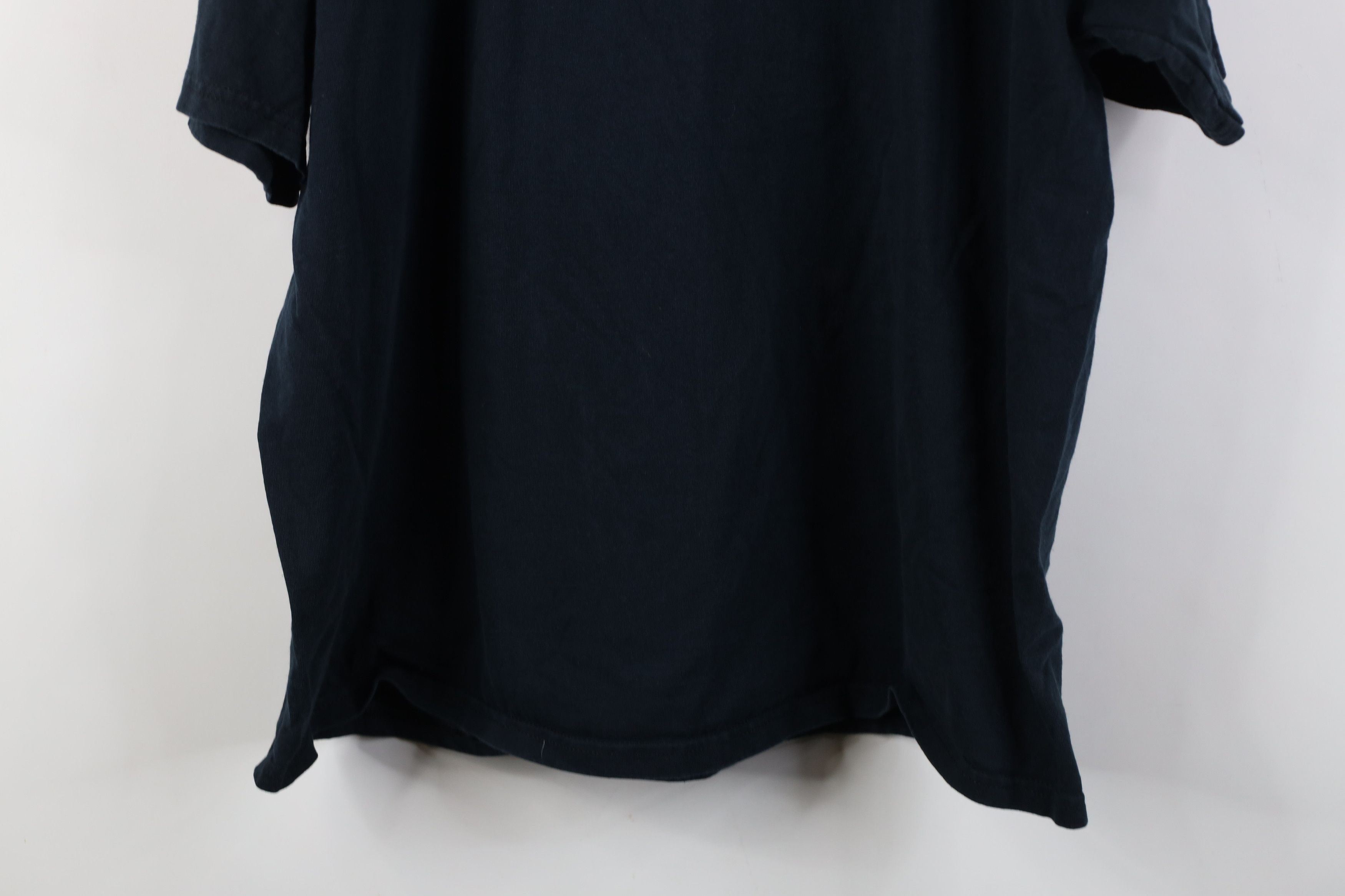 Vintage Vintage 90s Y2K Streetwear Blank Heavy Cotton T-Shirt Black Size US XXL / EU 58 / 5 - 14 Thumbnail