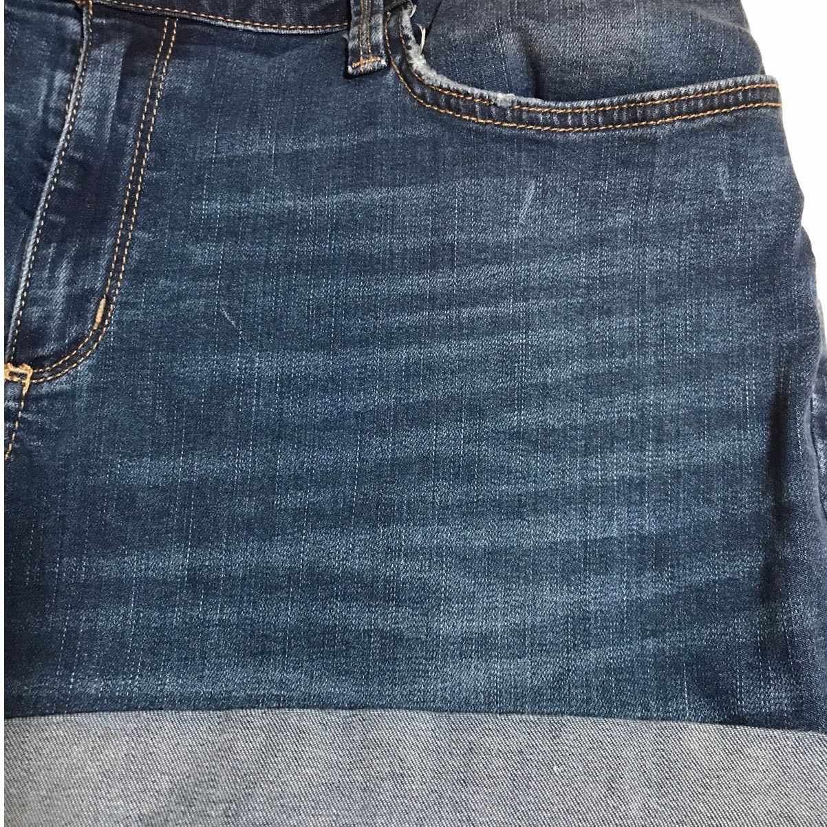 Other A New Approach High-rise Denim Jean Cuffed Hem Shorts 16 Size 38" / US 16 / IT 52 - 5 Thumbnail