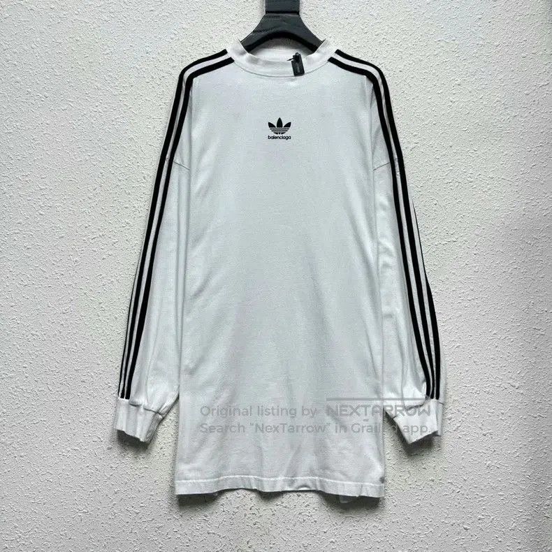 Balenciaga Adidas Balenciaga Striped Distressed Sweatshirt. Size US M / EU 48-50 / 2 - 1 Thumbnail