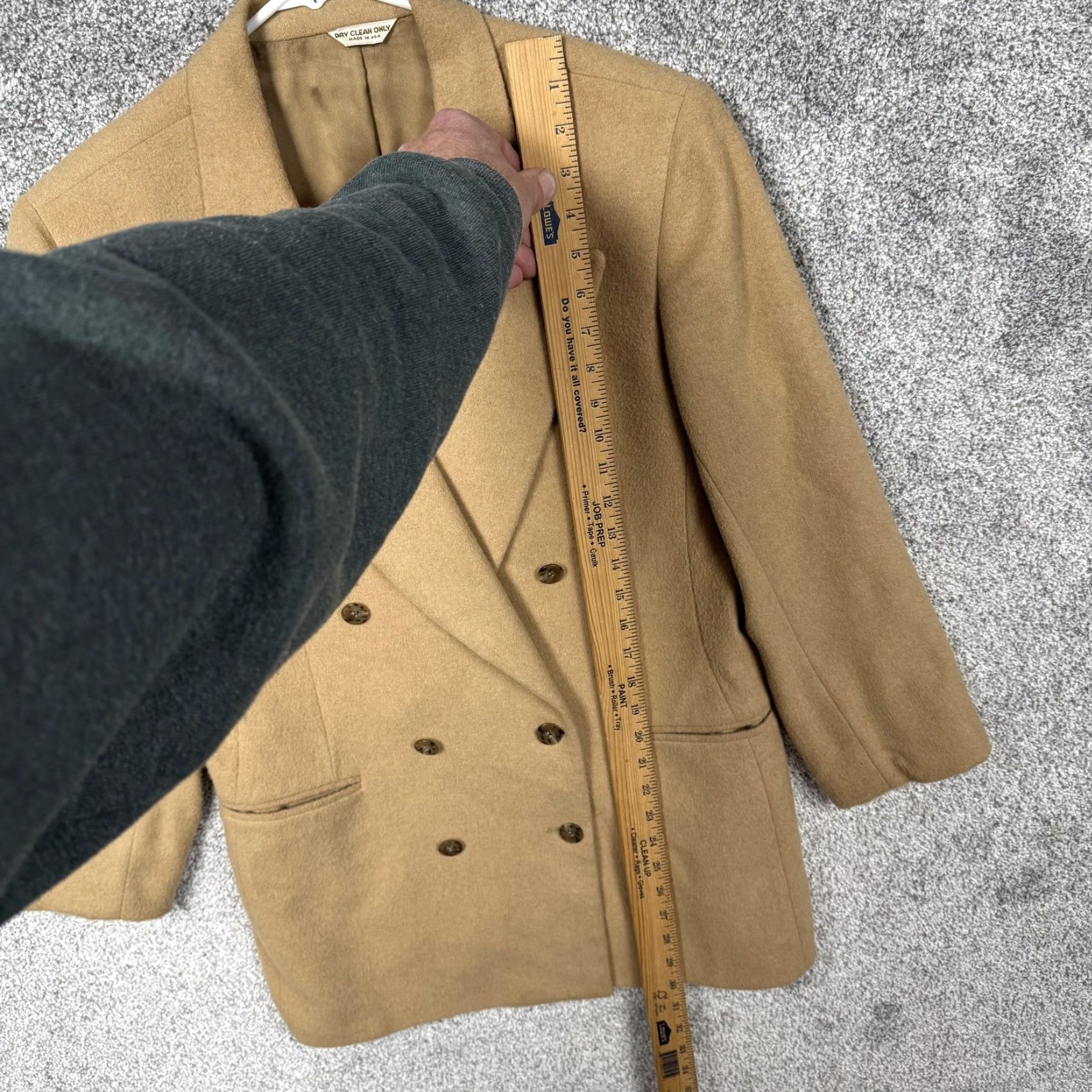 Doublet VINTAGE Kleinbauer Camelhair Coat Womens 8 Tan Double Breasted USA Classic Coat Size M / US 6-8 / IT 42-44 - 2 Thumbnail