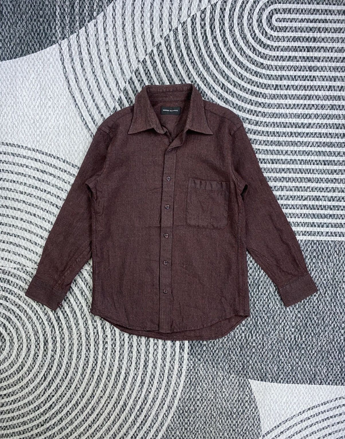 Kansai Yamamoto Vtg Kansai Yamamoto Burgandy Regular Fit Button Up Jacket Size US S / EU 44-46 / 1 - 5 Thumbnail