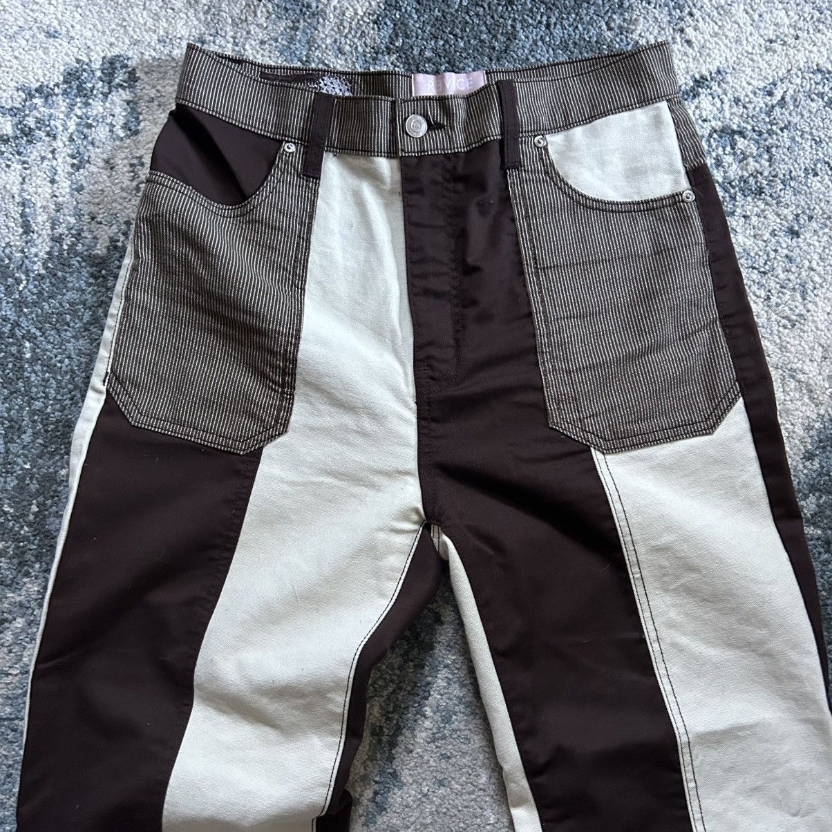 Other REViCE LA PATCHWORK COLOR BLOCK DUCK CANVAS FLARED BOOTCUT Size 29" - 17 Thumbnail