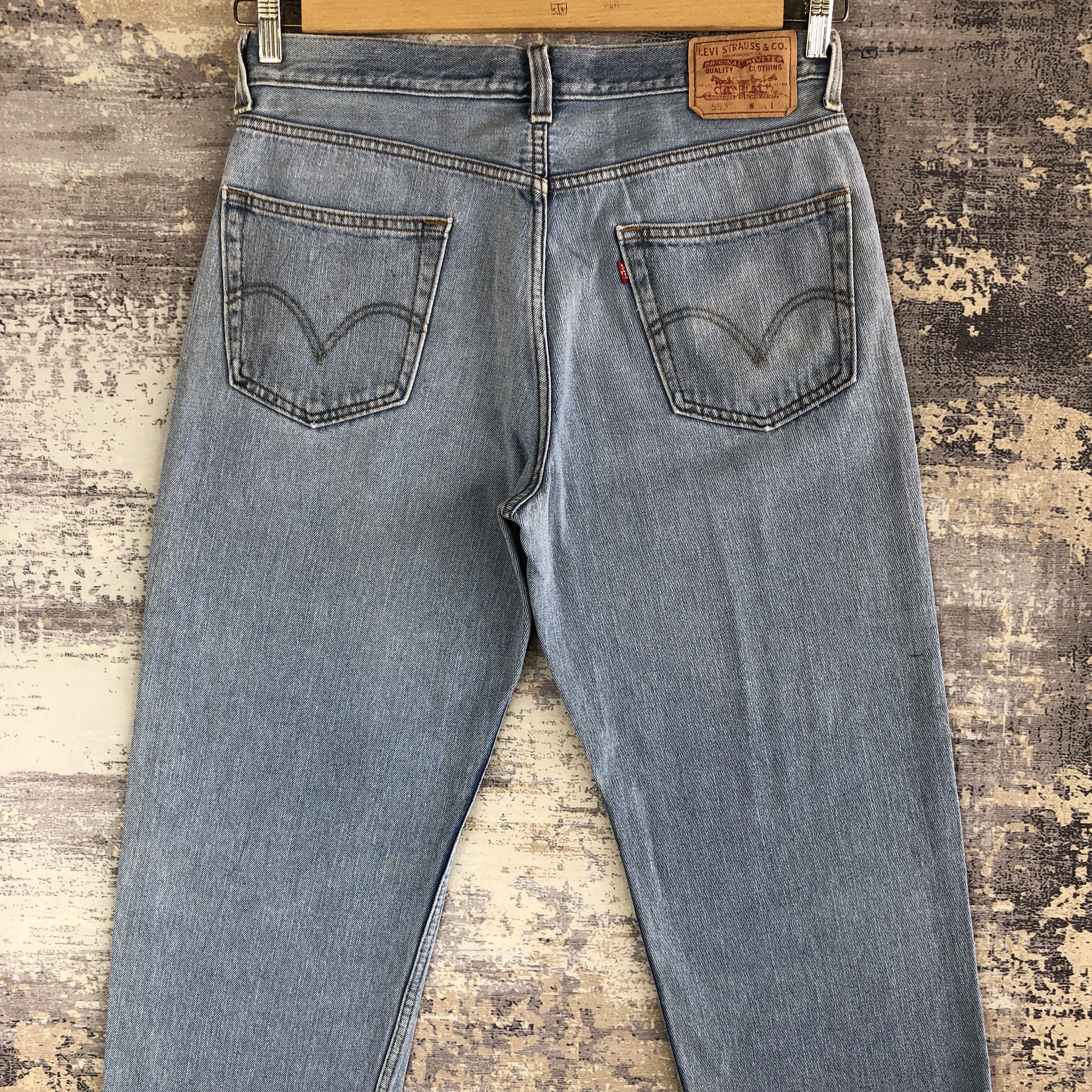 Levi's Vintage Levis Sun Faded Dirty Jeans Levi's Light Wash Denim Size US 34 / EU 50 - 4 Thumbnail
