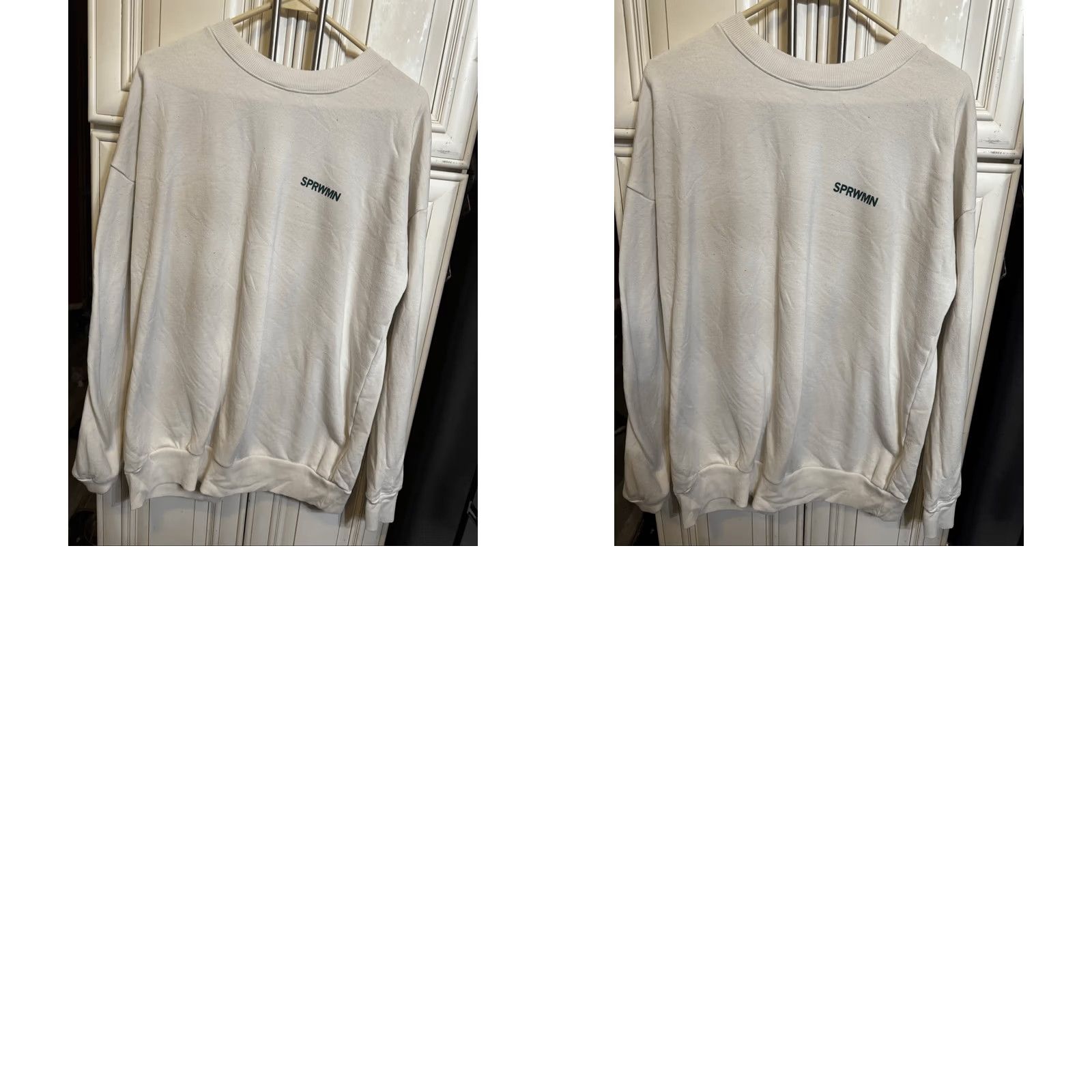 Vintage SPRWMN Women's Crew Neck Tan Logo Pullover Sweatshirt L Size L / US 10 / IT 46 - 8 Thumbnail