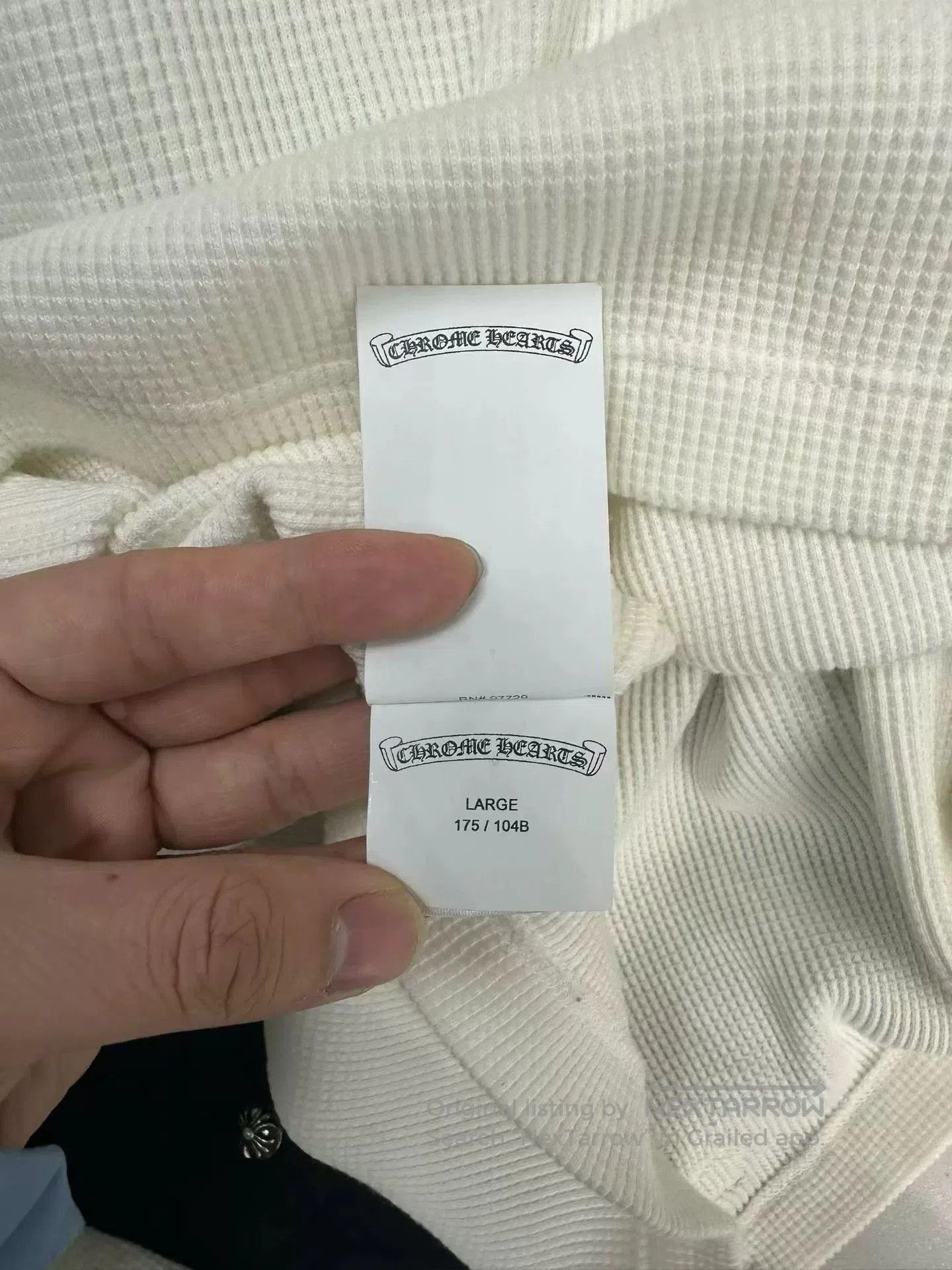 Chrome Hearts chrome hearts white long sleeve henley shirt. Size US L / EU 52-54 / 3 - 4 Thumbnail