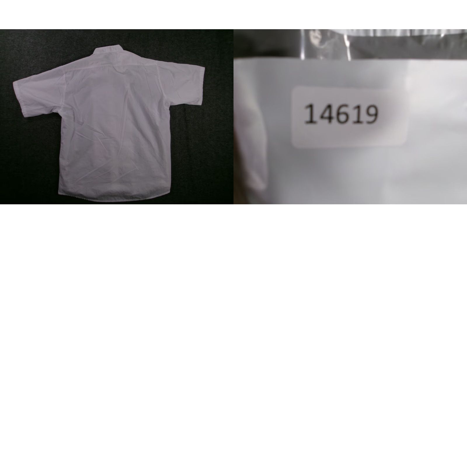 Vintage Lady Martino Shirt Women 14 White Short Sleeve Pleated Front Tuxedo Band Collar Size XL / US 12-14 / IT 48-50 - 8 Thumbnail
