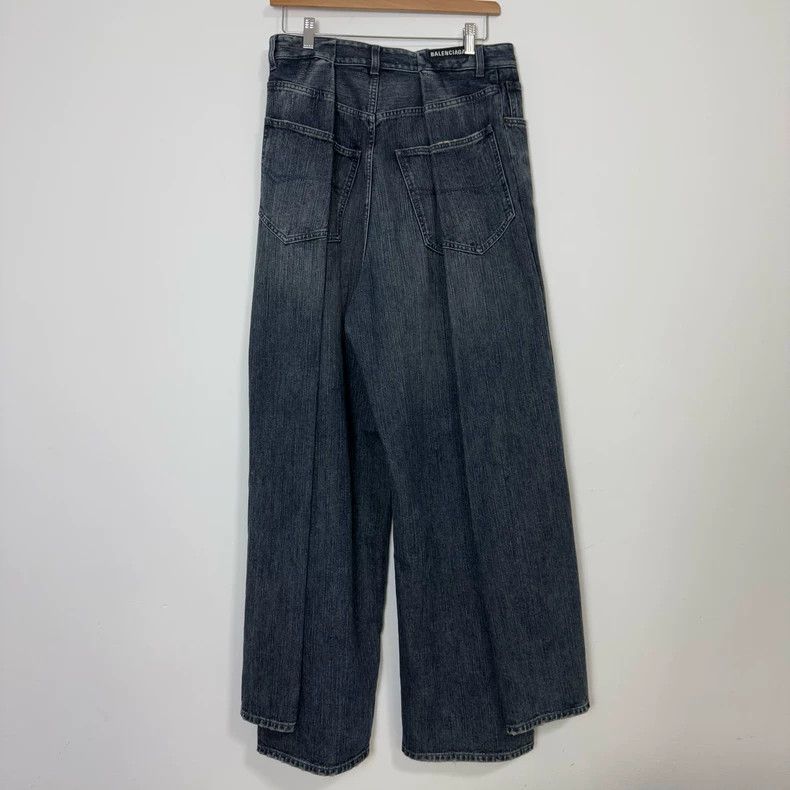 Balenciaga size XS Double fake two-piece jeans