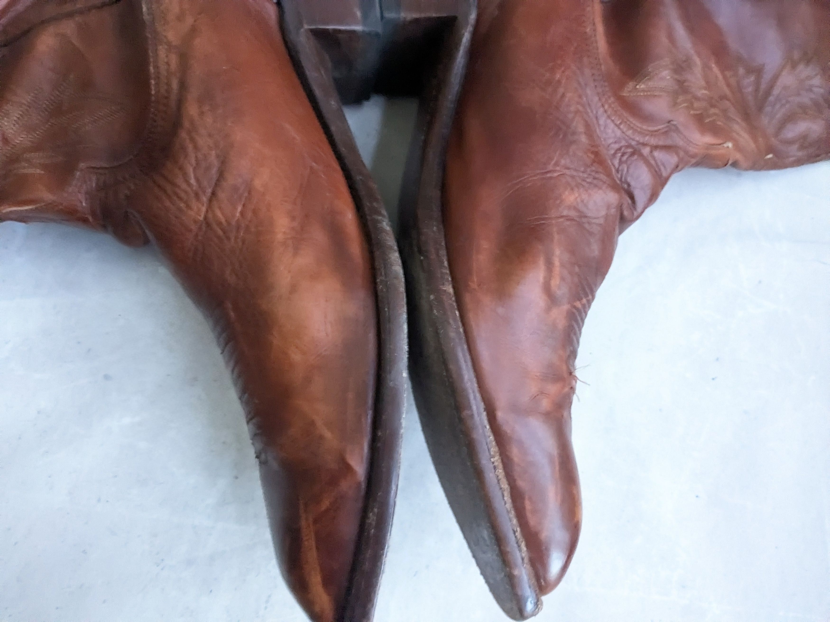 Lucchese Lucchese Cowboy Boots Brown Leather 14 D USA Size US 14 / EU 47 - 2 Thumbnail
