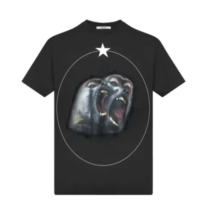 Givenchy Givenchy Roaring Double Monkey Print Short-Sleeve T-Shirt Size US L / EU 52-54 / 3 - 1 Thumbnail