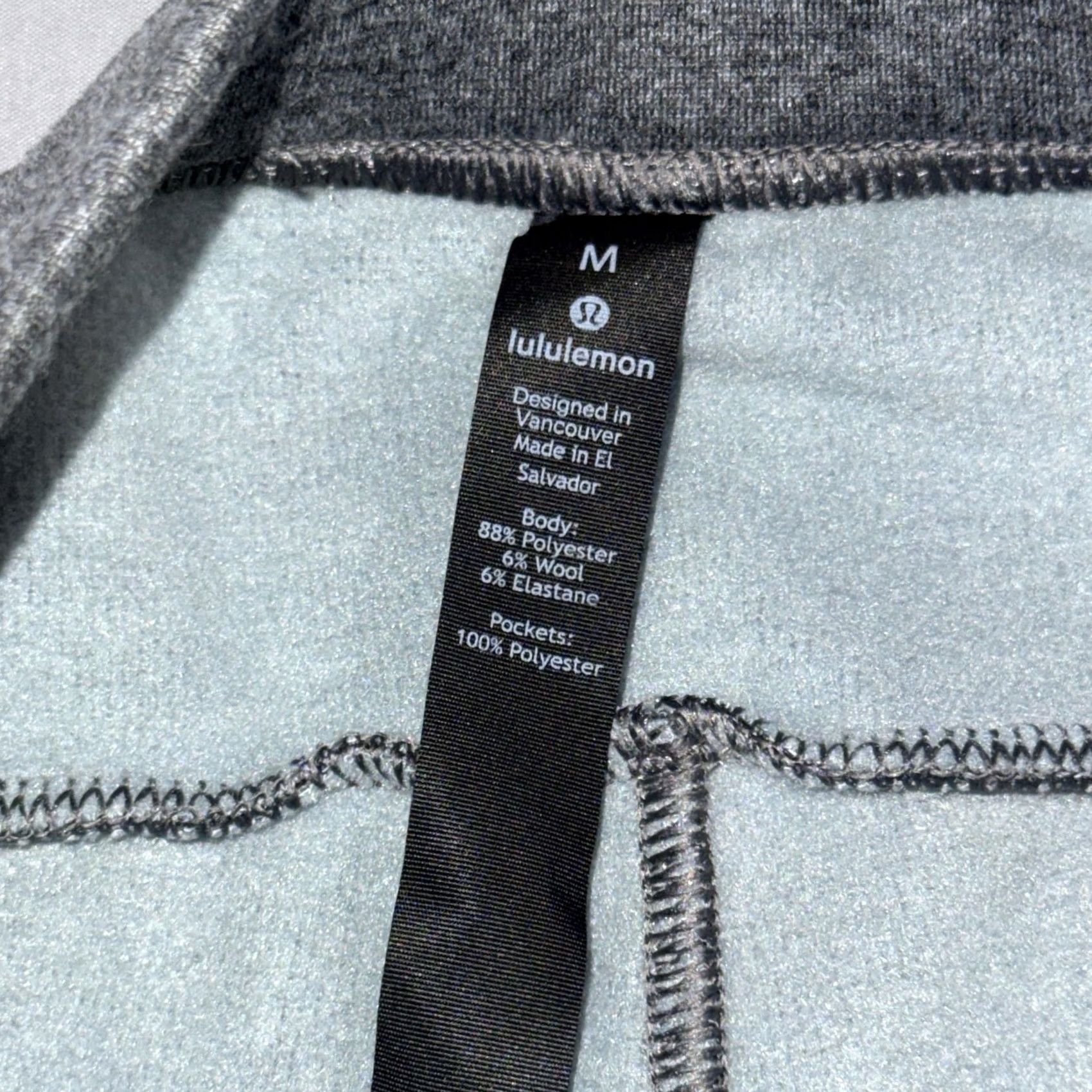 Lululemon Lululemon Mens M Gray Fleece Sweatpants Yoga Athletic Elastic Waist Drawstring Size US 31 - 3 Thumbnail