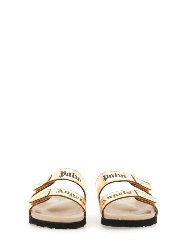 Palm Angels o1y1125 Logo Flats in Gold Size US 9 / IT 39 - 3 Thumbnail