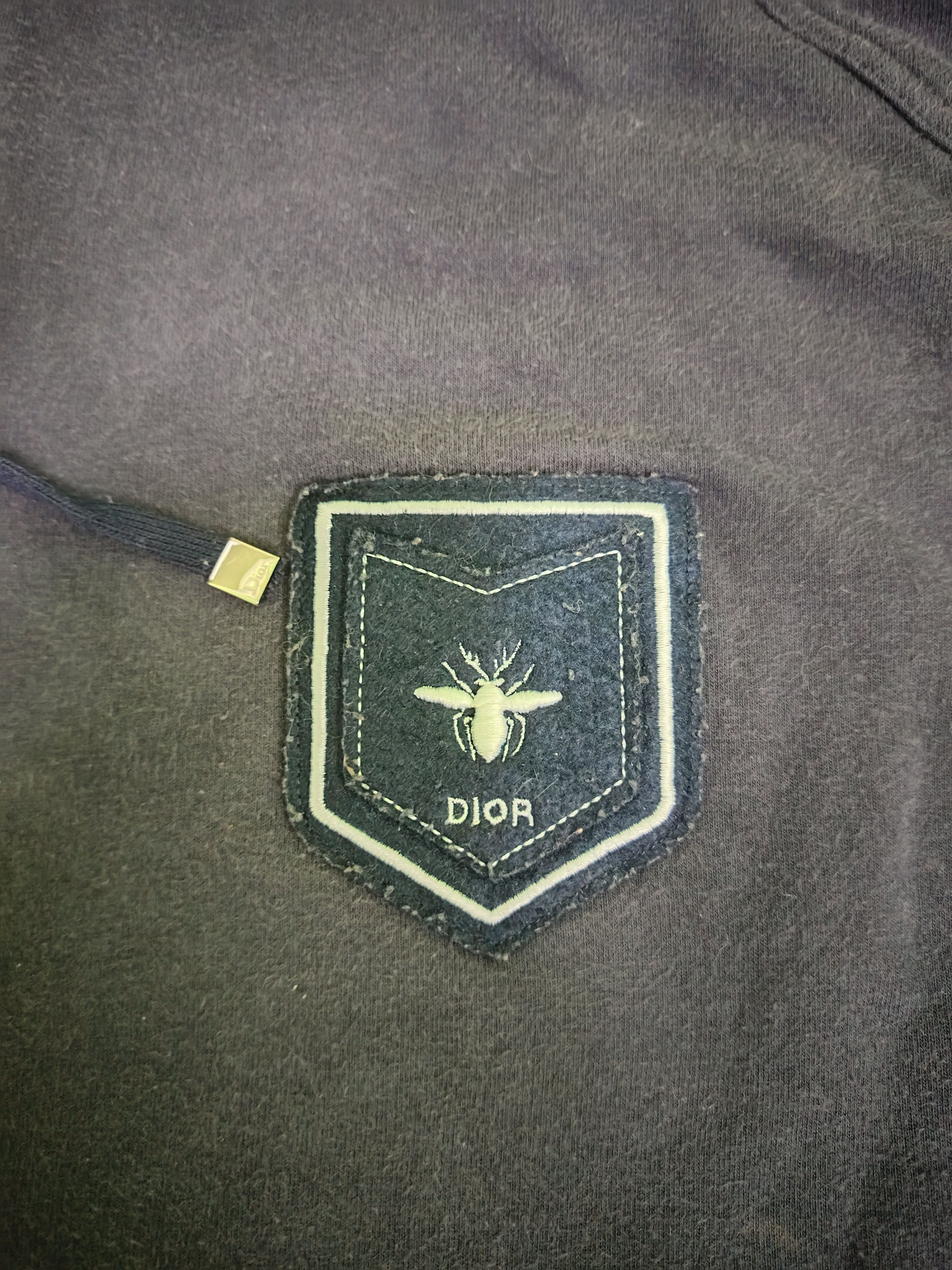 Dior SS’04 Dior Homme by Hedi Slimane Panelled Zip Hoodie | 54 Size US L / EU 52-54 / 3 - 6 Thumbnail