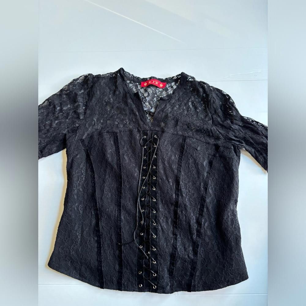 Designer Y2K Lace Top Size XXL / US 16-18 / IT 52-54 - 1 Thumbnail