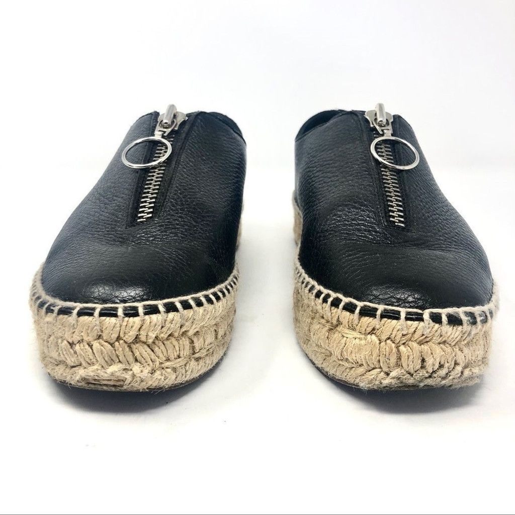 Alexander Wang Alexander Wang Devon Zip Up Black Leather Espadrilles 38 Size US 8 / IT 38 - 5 Thumbnail
