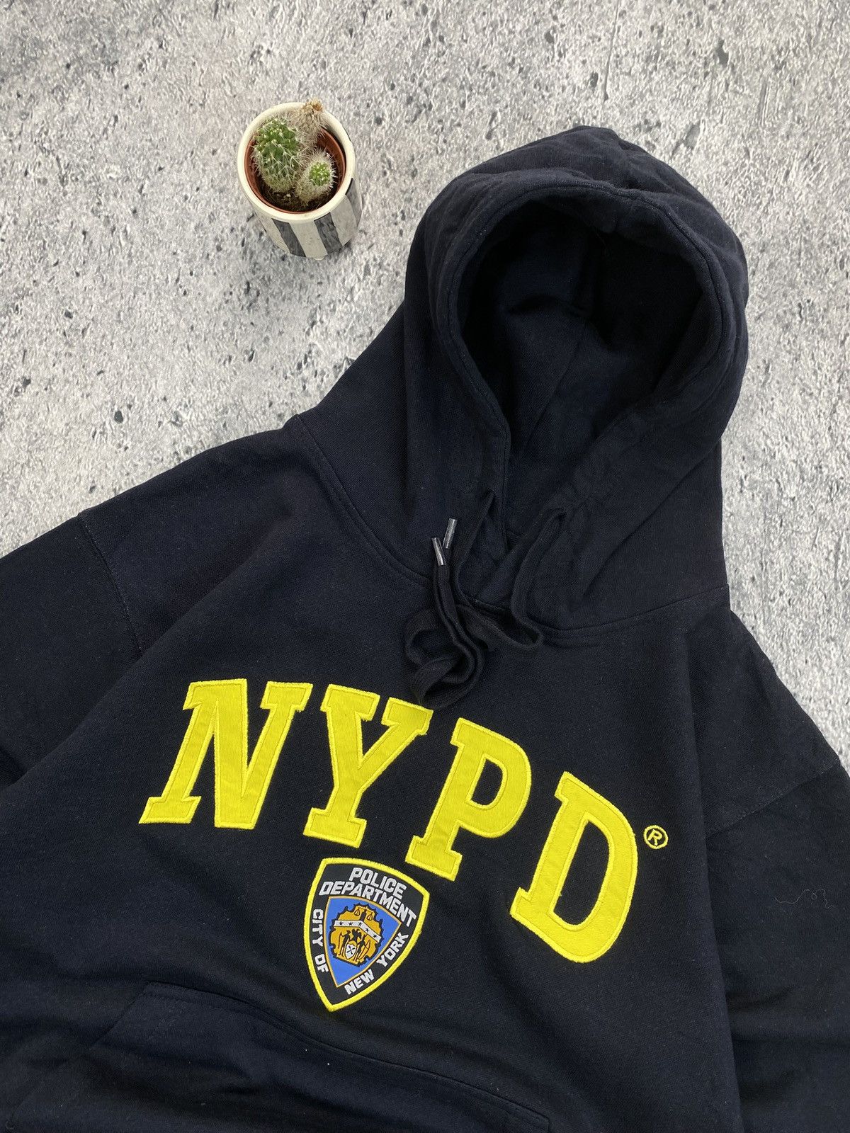 Vintage Vintage Hoodie Nypd USA boxy Streetwear Size US S / EU 44-46 / 1 - 2 Thumbnail