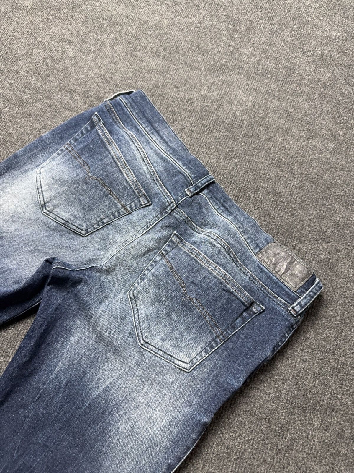 Diesel Luxury 00s Y2K Diesel Grupee-Ankle Super Slim Skinny Jeans Size 30" / US 8 / IT 44 - 14 Thumbnail