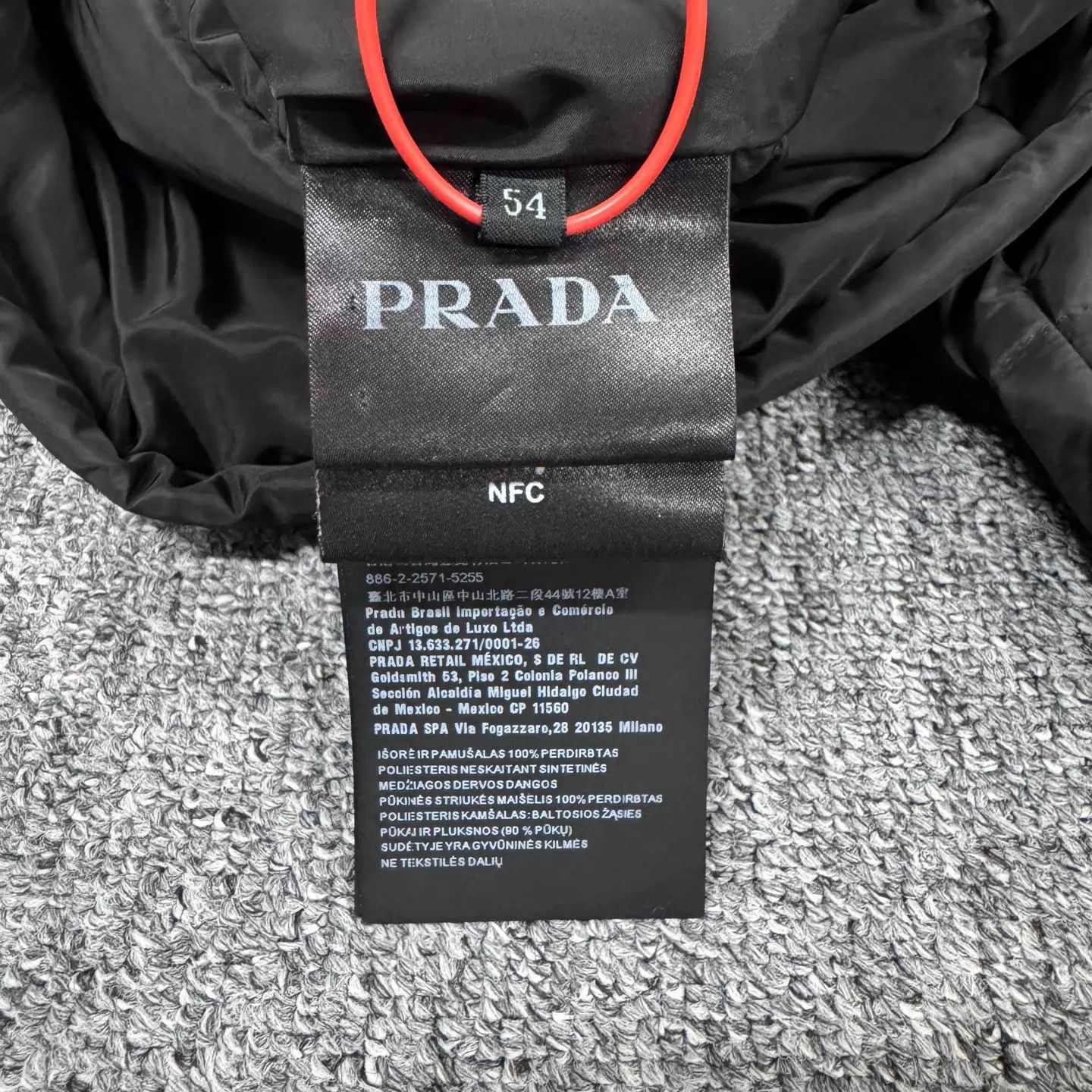 Prada Prada Black Triangle Logo Stand Collar Down Jacket Size US L / EU 52-54 / 3 - 7 Thumbnail