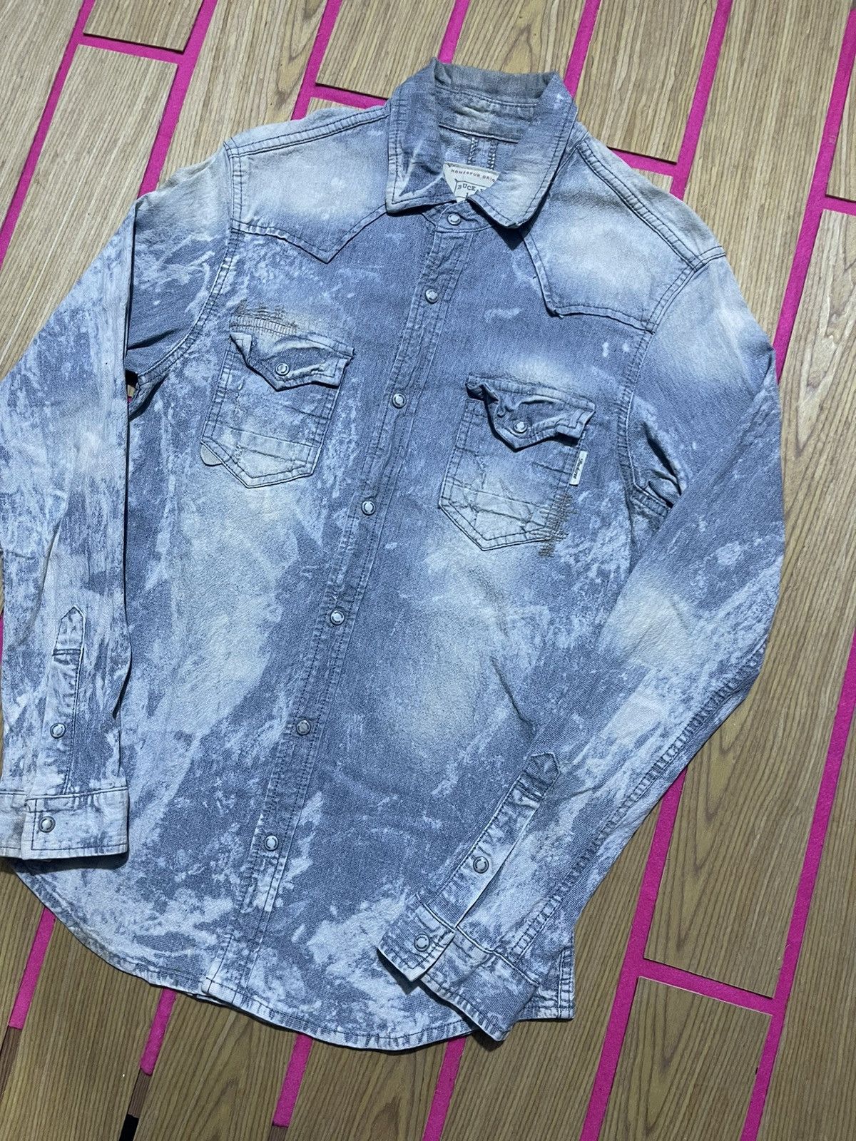 If Six Was Nine VINTAGE Y2K BUCKAROO long sleeve shirt with a rare pattern Size US M / EU 48-50 / 2 - 2 Thumbnail