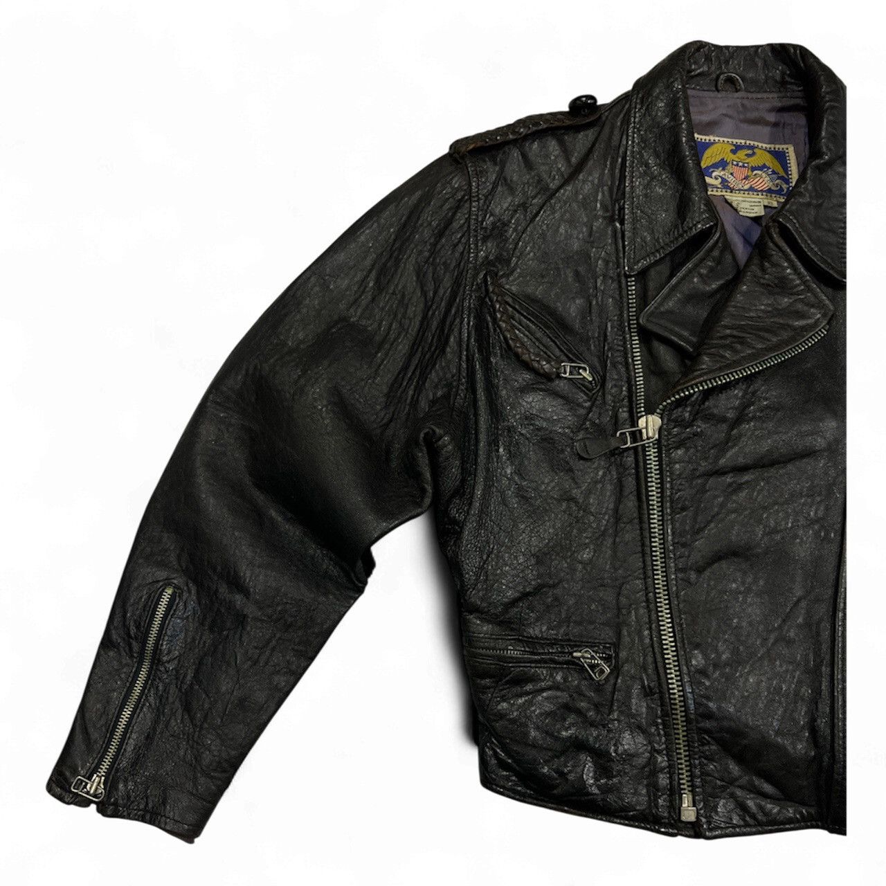 Avirex Vintage Avirex Double Rider Leather Jacket 80's Size US S / EU 44-46 / 1 - 7 Thumbnail