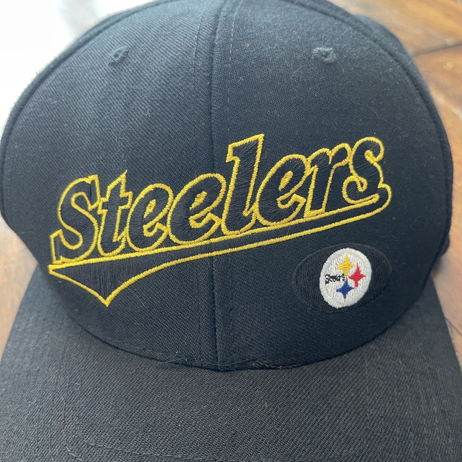 Twins Enterprise Inc. Vtg Pittsburgh Steelers Twins Enterprise SnapBack 30% Wool Size ONE SIZE - 3 Thumbnail