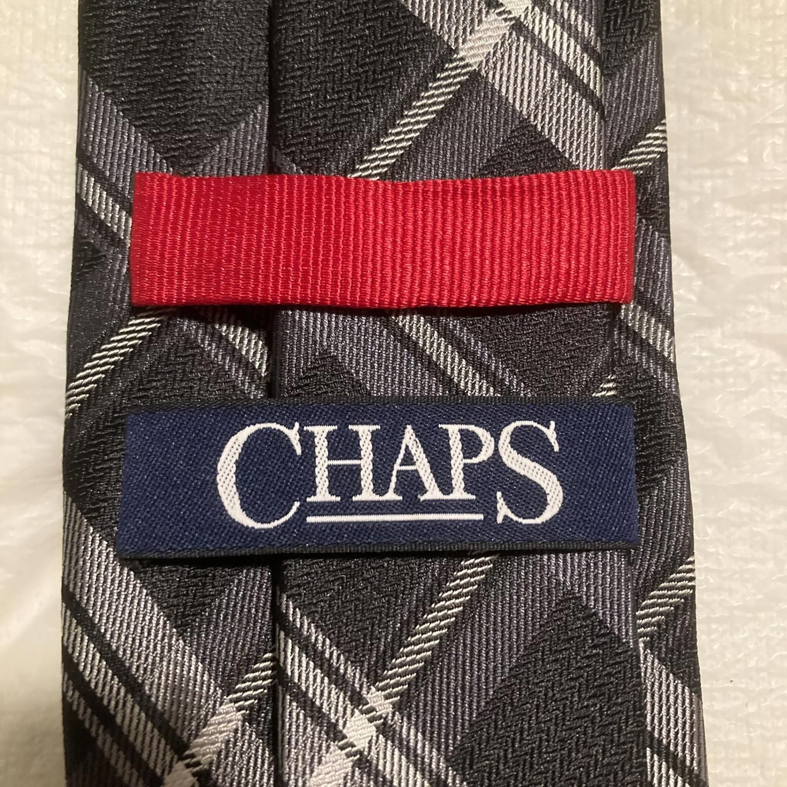 Chaps NWOT Chaps Black/Gray Plaid Tie 57/3 Size ONE SIZE - 3 Thumbnail