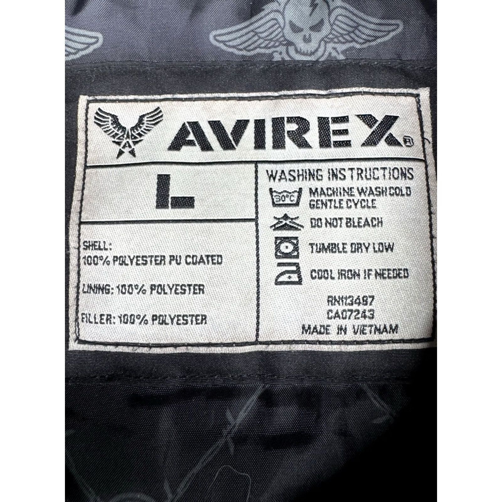 Avirex Avirex Parka Jacket Hood Fur Black Mens Large Y2K Streetwear Hip Hop NY Full Zip Size US L / EU 52-54 / 3 - 4 Thumbnail