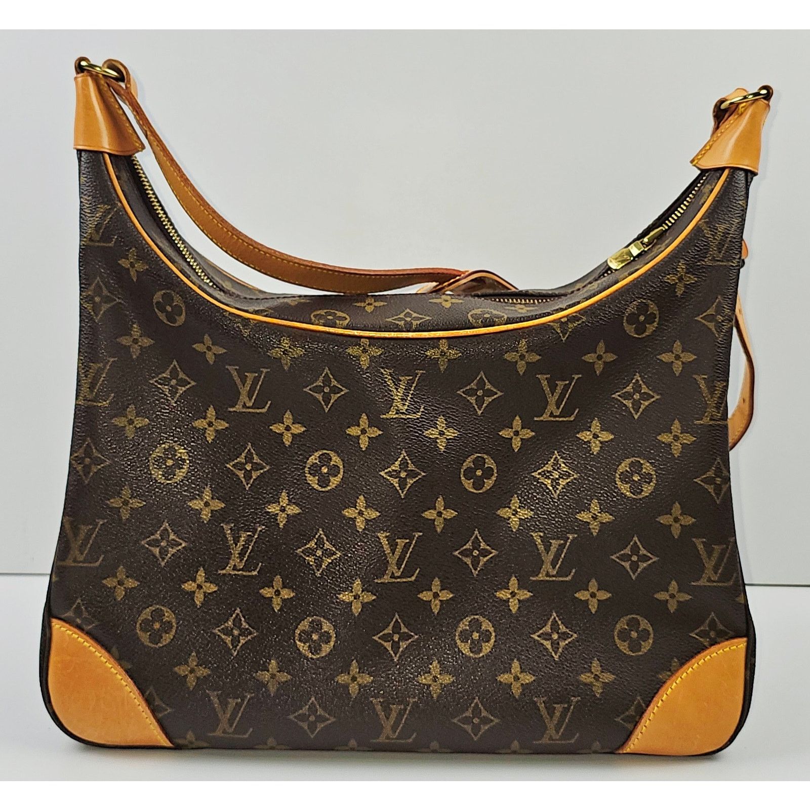 Louis Vuitton Louis Vuitton Monogram Boulogne 35 Shoulder Bag Brown Size ONE SIZE - 3 Thumbnail