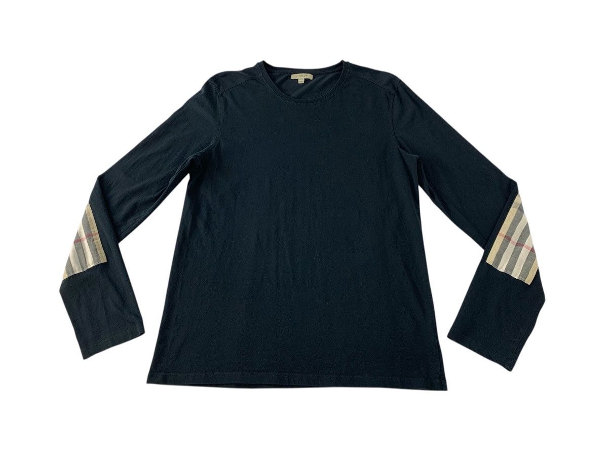 Burberry Hype Burberry London Nova Checked Longsleeve Tee T shirt Size L / US 10 / IT 46 - 1 Thumbnail