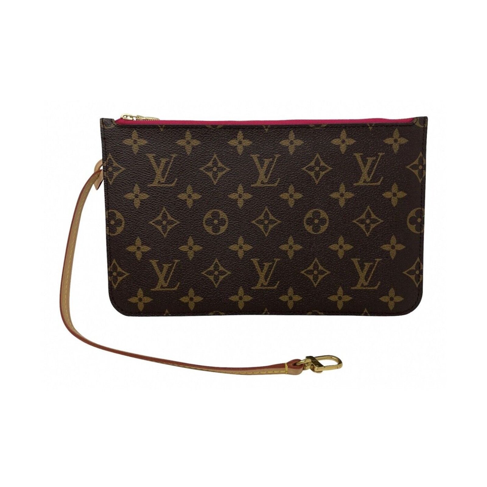 Louis Vuitton LOUIS VUITTON Large Monogram Pink Pouch Pochette Clutch Size ONE SIZE - 1 Thumbnail