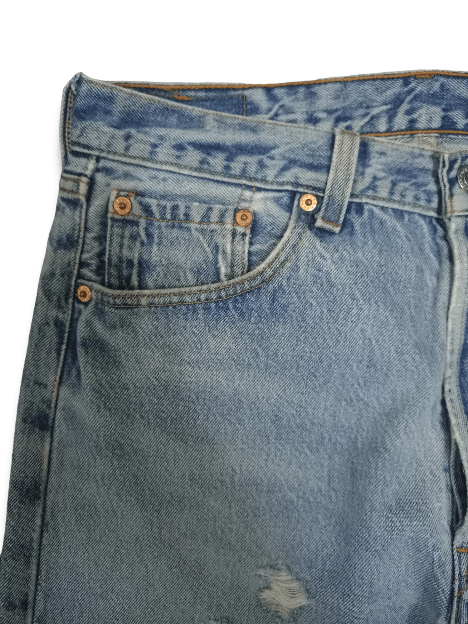 Levi's × Levi's Vintage Clothing Vintage 90s Levis 501 Stonewashed Distressed Loose Jeans Size US 30 / EU 46 - 5 Thumbnail