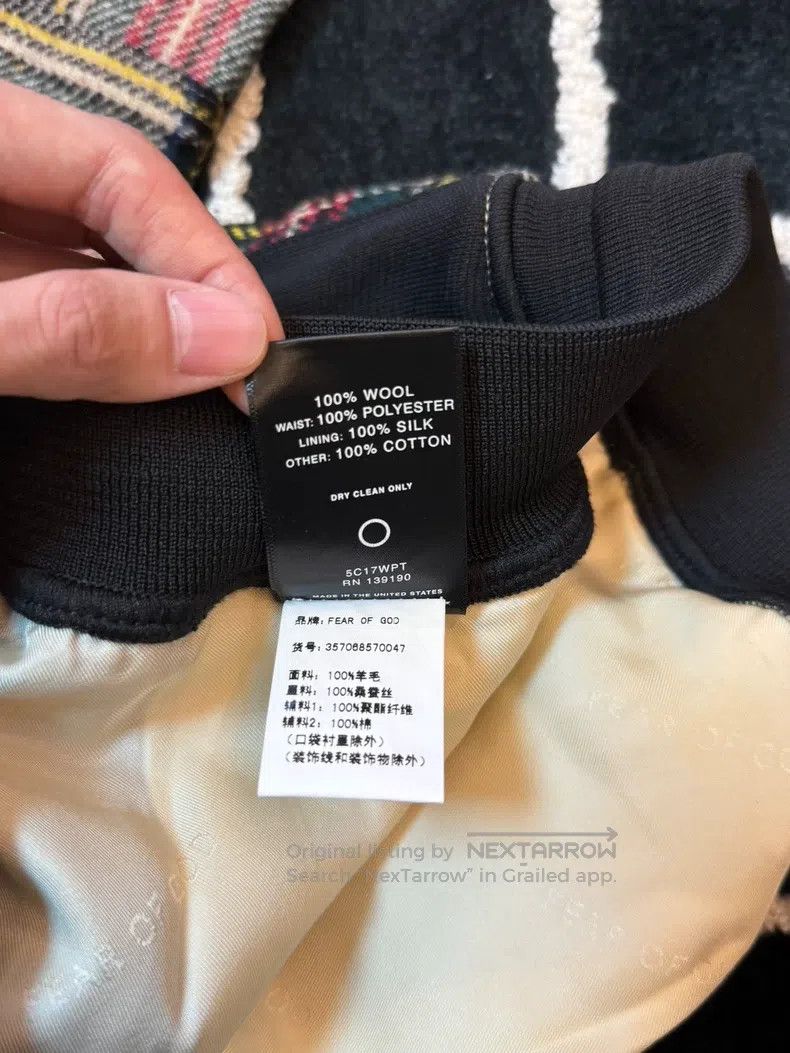 Fear of God Fear of God Wool plaid pants Size US 34 / EU 50 - 6 Thumbnail