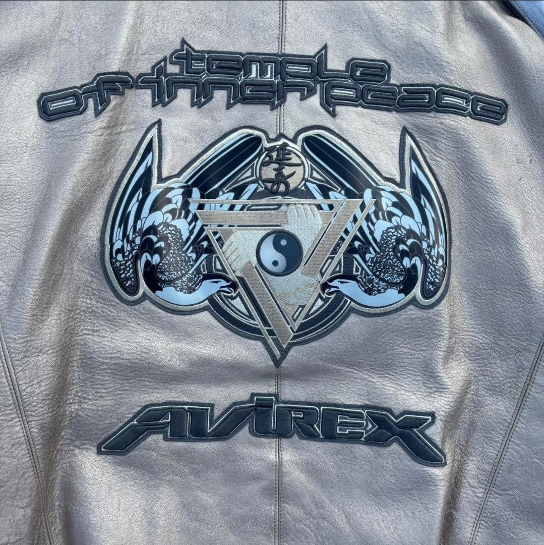 Avirex Vintage 3XL Avirex Temple of Inner Peace Leather Jacket Size US XXL / EU 58 / 5 - 7 Thumbnail