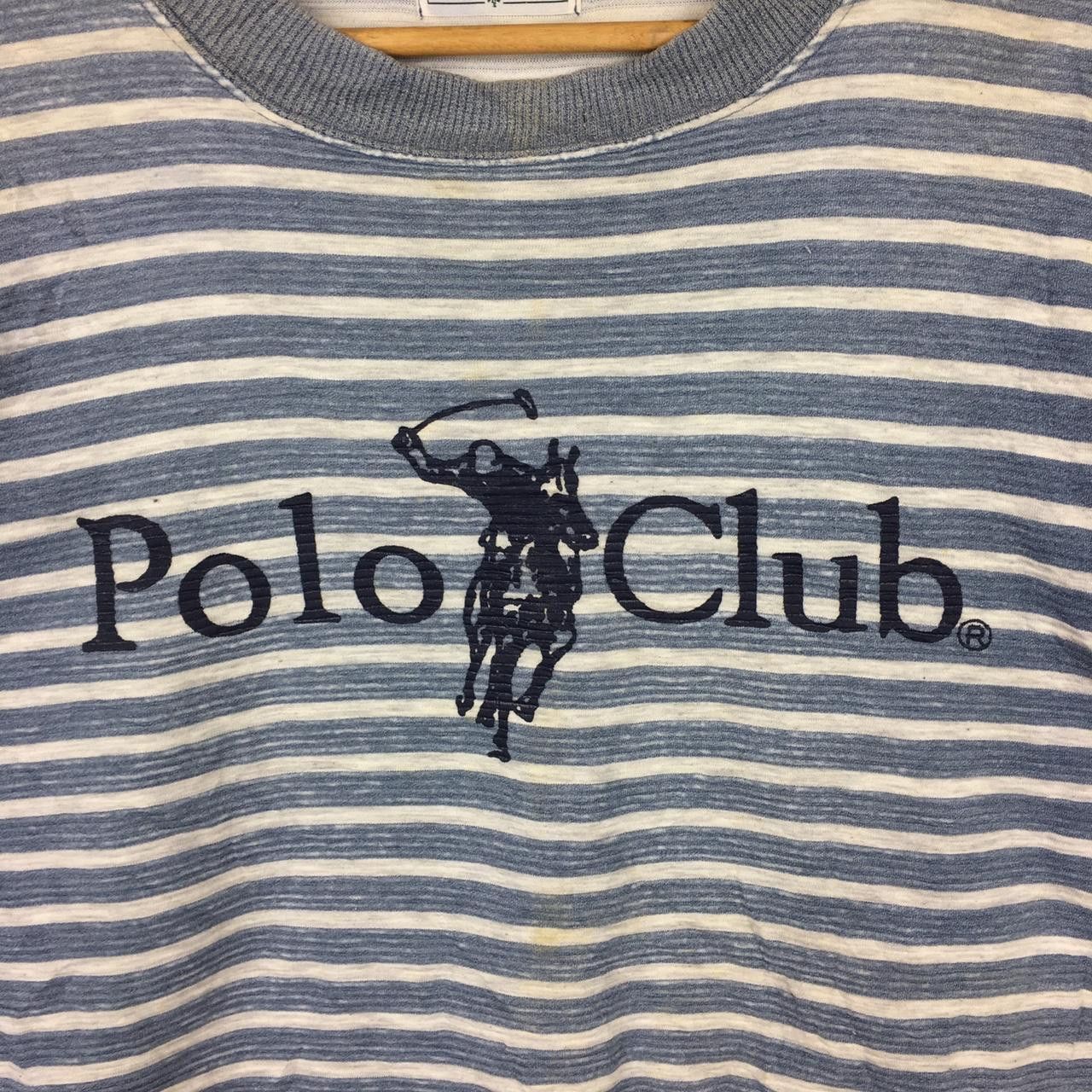Beverly Hills Polo Club Vtg POLO CLUB Big Pony Striped Sweatshirt Sweater Jumper Size US L / EU 52-54 / 3 - 2 Thumbnail