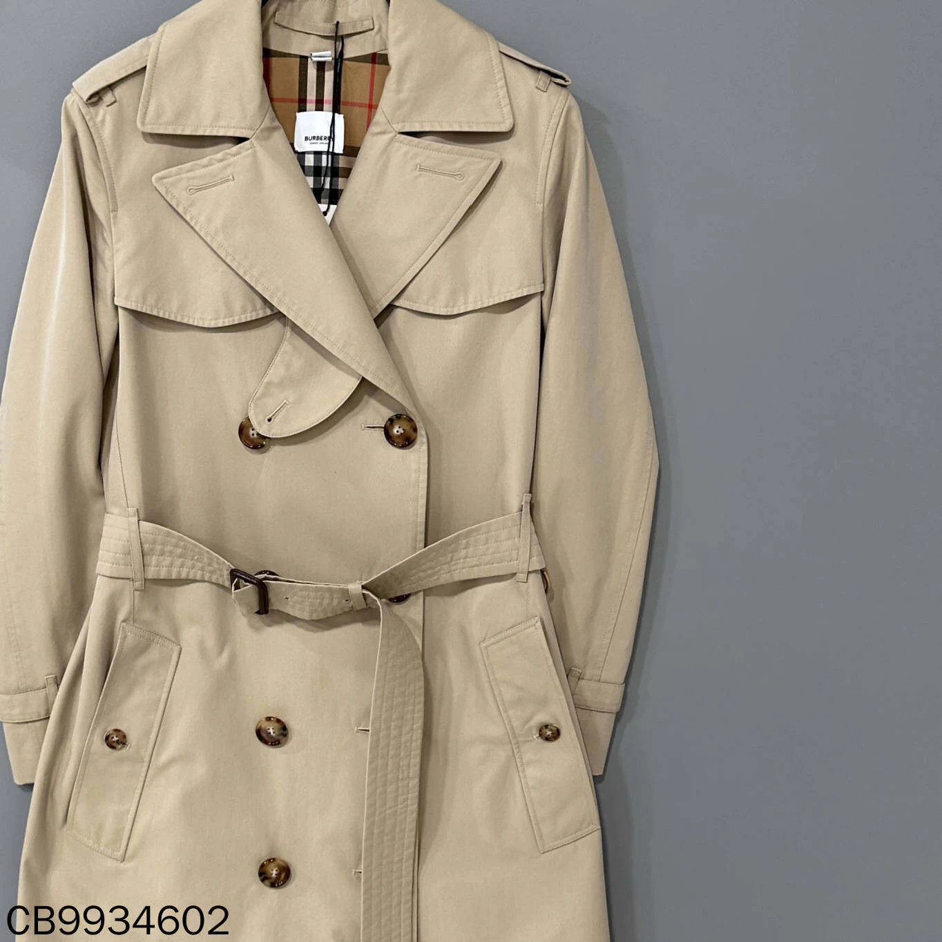 Burberry Burberry women's khaki check trench coat UK4 Size XS / US 0-2 / IT 36-38 - 2 Thumbnail