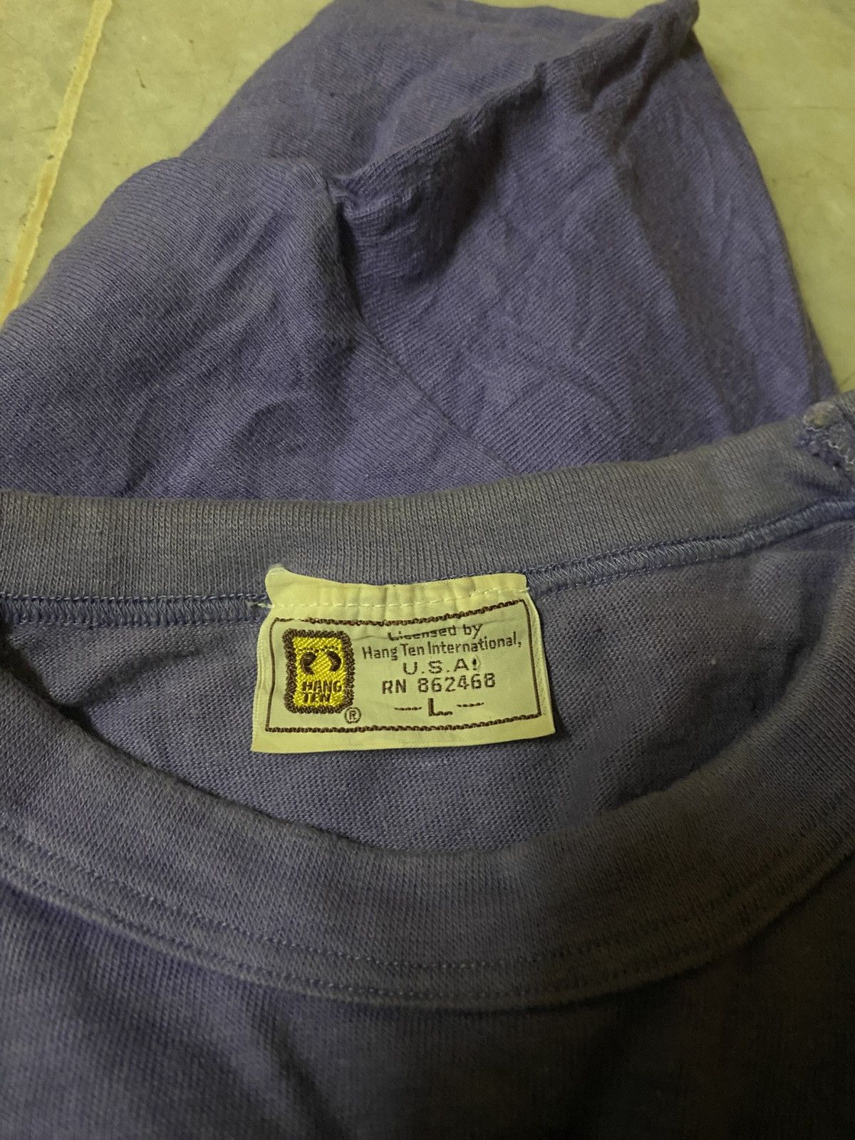 Hang Ten Vintage 90s Hang Ten San Diego Single Pocket L/S T Shirt Size US M / EU 48-50 / 2 - 5 Thumbnail
