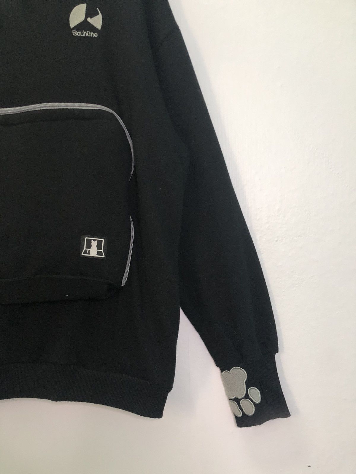 Japanese Brand × The Game × Vintage Bauhutte Gaming Hoodie With Cat Pouch Size US L / EU 52-54 / 3 - 4 Thumbnail