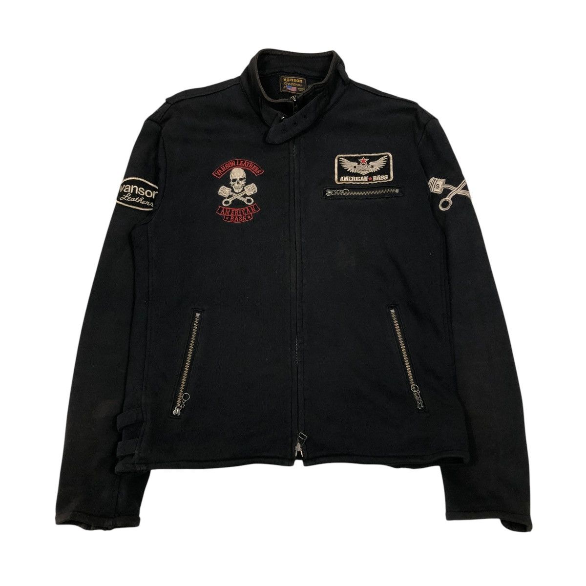 Vanson Leathers 🔥MEGA RARE VANSON LEATHER SKELETON BONES BIKER JACKET Size US L / EU 52-54 / 3 - 3 Thumbnail