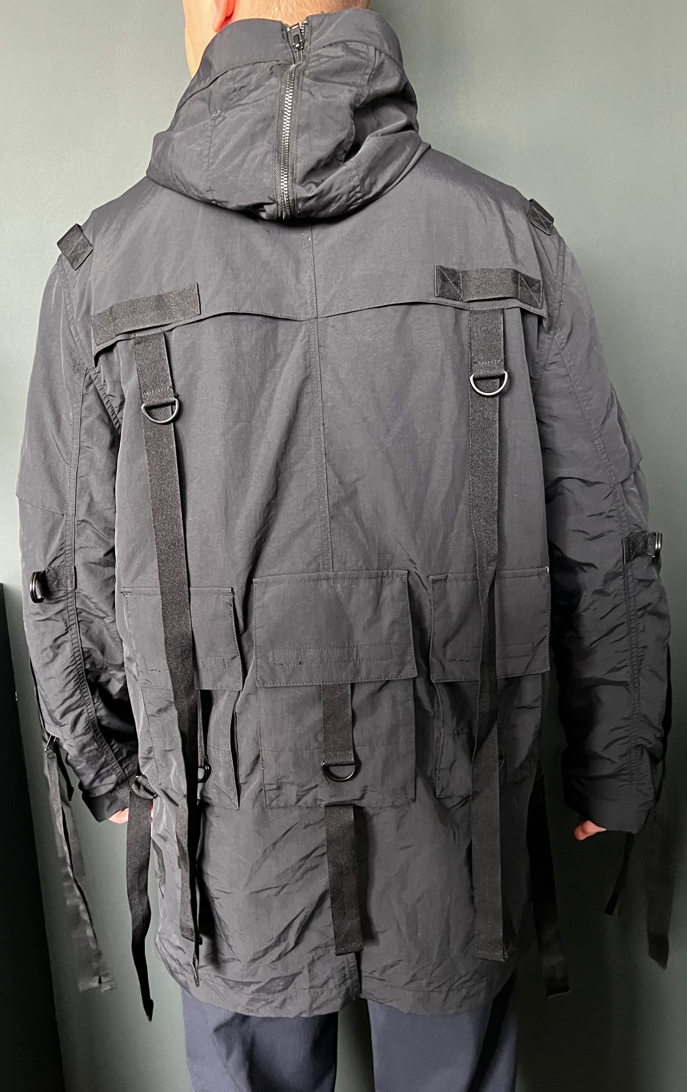 Stampd Stampd Strapped Black Hooded Parka, Pockets, Size S Size US S / EU 44-46 / 1 - 5 Thumbnail