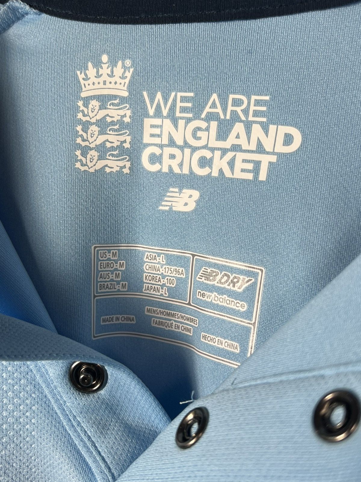 New Balance New Balance England Cricket Jersey Shirt Size US M / EU 48-50 / 2 - 7 Thumbnail