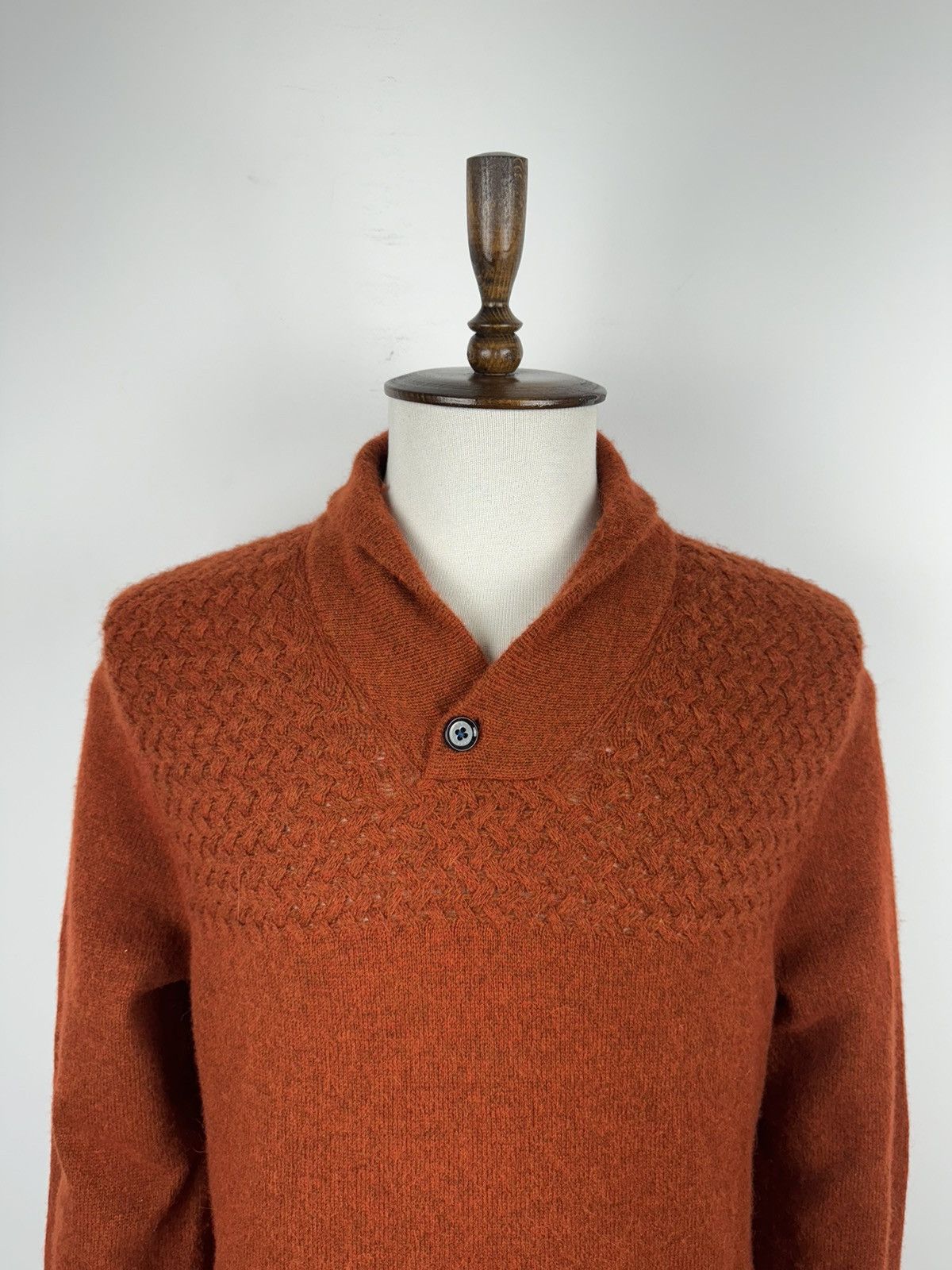 Ted Baker Men’s Ted Baker Collar Alpaca/Wool Sweater size 6 Size US XL / EU 56 / 4 - 2 Thumbnail