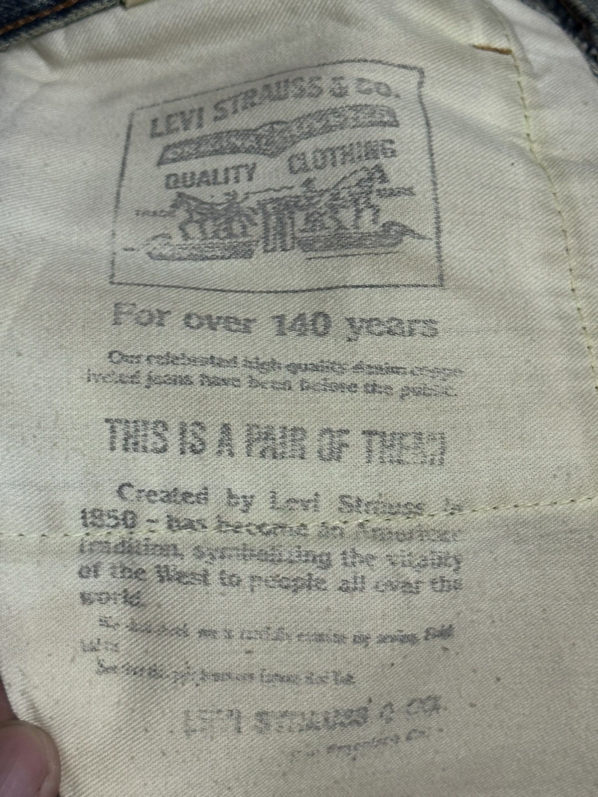 Levi's Levis 90's 502 Big E Vintage Distressed Baggy Style Mudwash Size US 30 / EU 46 - 8 Thumbnail