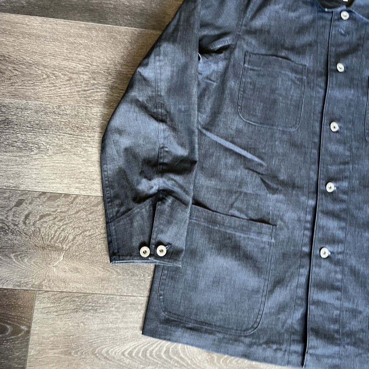 Takeo Kikuchi Takeo Kikuchi Waxed Denim Chore Button Up Jean Jacket Japan Size US XL / EU 56 / 4 - 3 Thumbnail