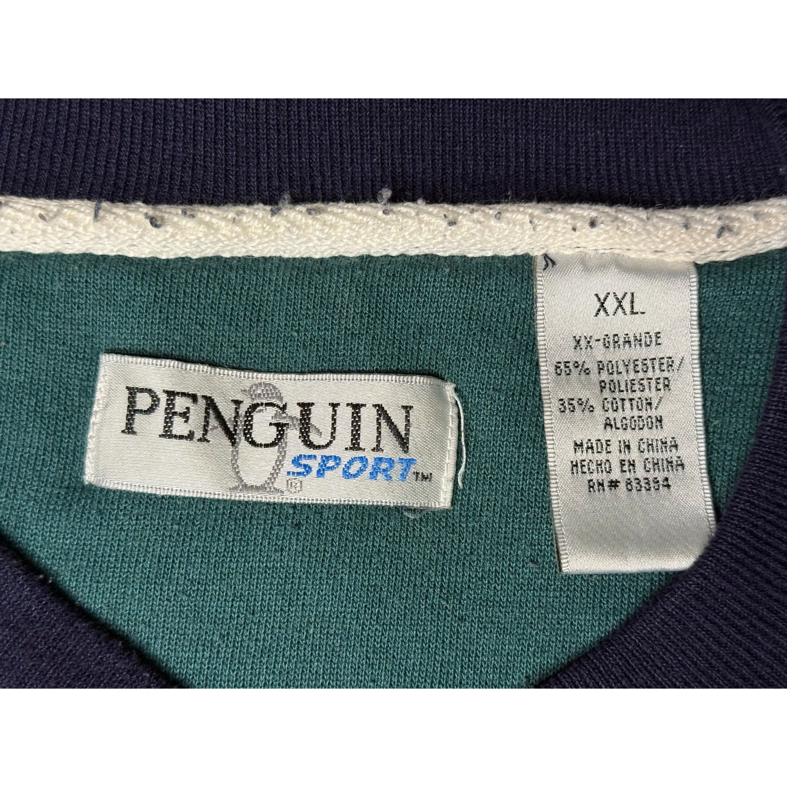 Vintage Vintage Penguin Sport Button Crewneck Sweatshirt 2XL Size US XXL / EU 58 / 5 - 3 Thumbnail