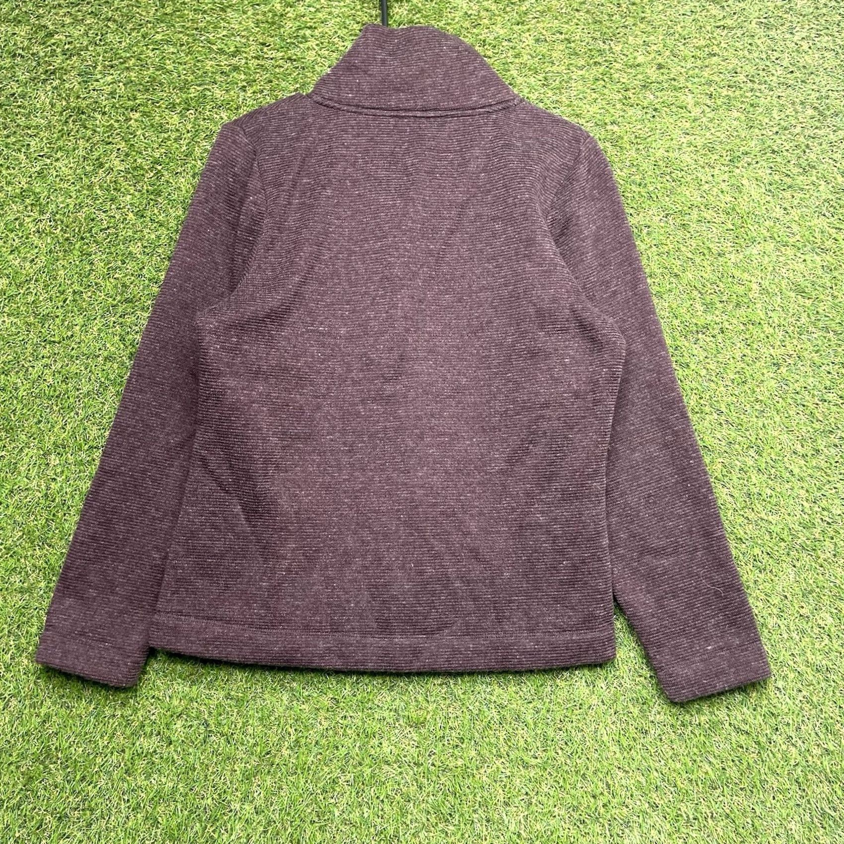 Merrell Merrell Jacket Womens Medium Wool Blend Full Zip Outdoor Gorpcore Warm Hiking Purple Wool Blend Lining Zip Pockets Logo Size M / US 6-8 / IT 42-44 - 2 Thumbnail