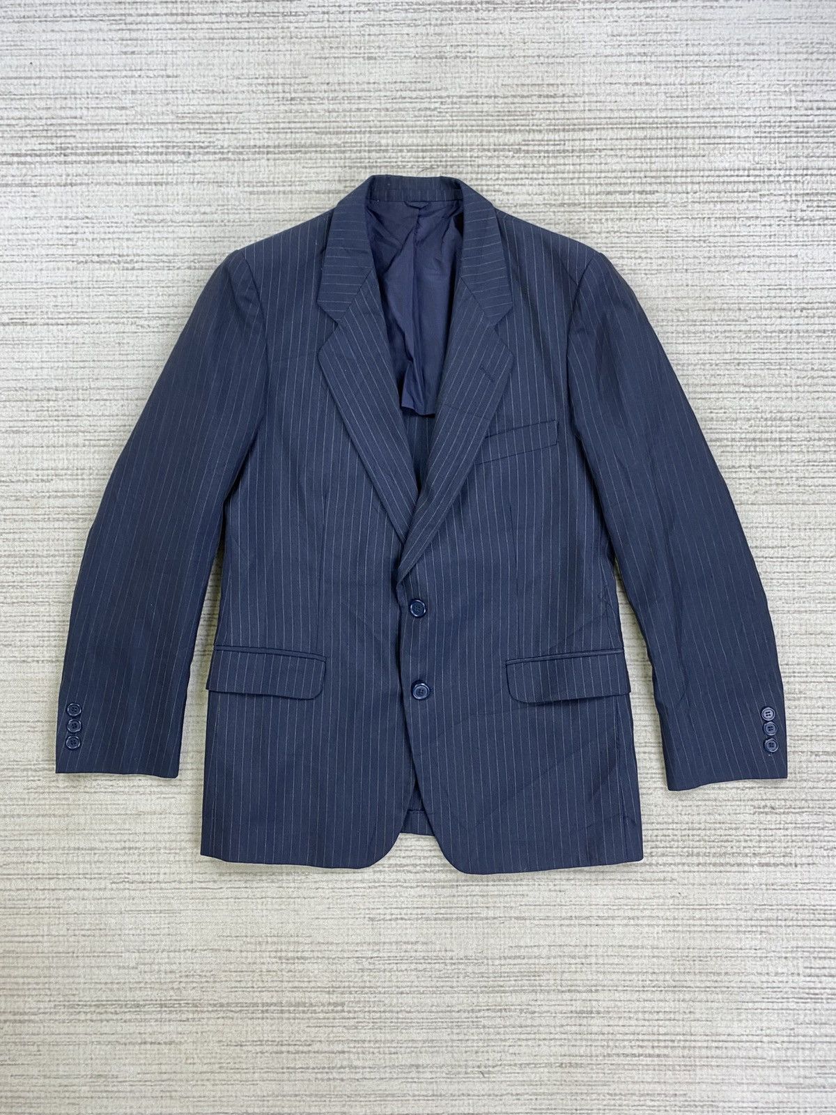Christian Dior Monsieur × Japanese Brand Vintage Christian Dior Monsieur Striped Blazer Coat Jacket Size US M / EU 48-50 / 2 - 1 Thumbnail